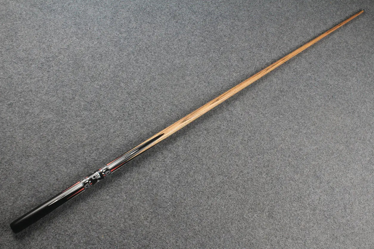 1 piece ash inlay english pool cue #7837 WOODS CUES