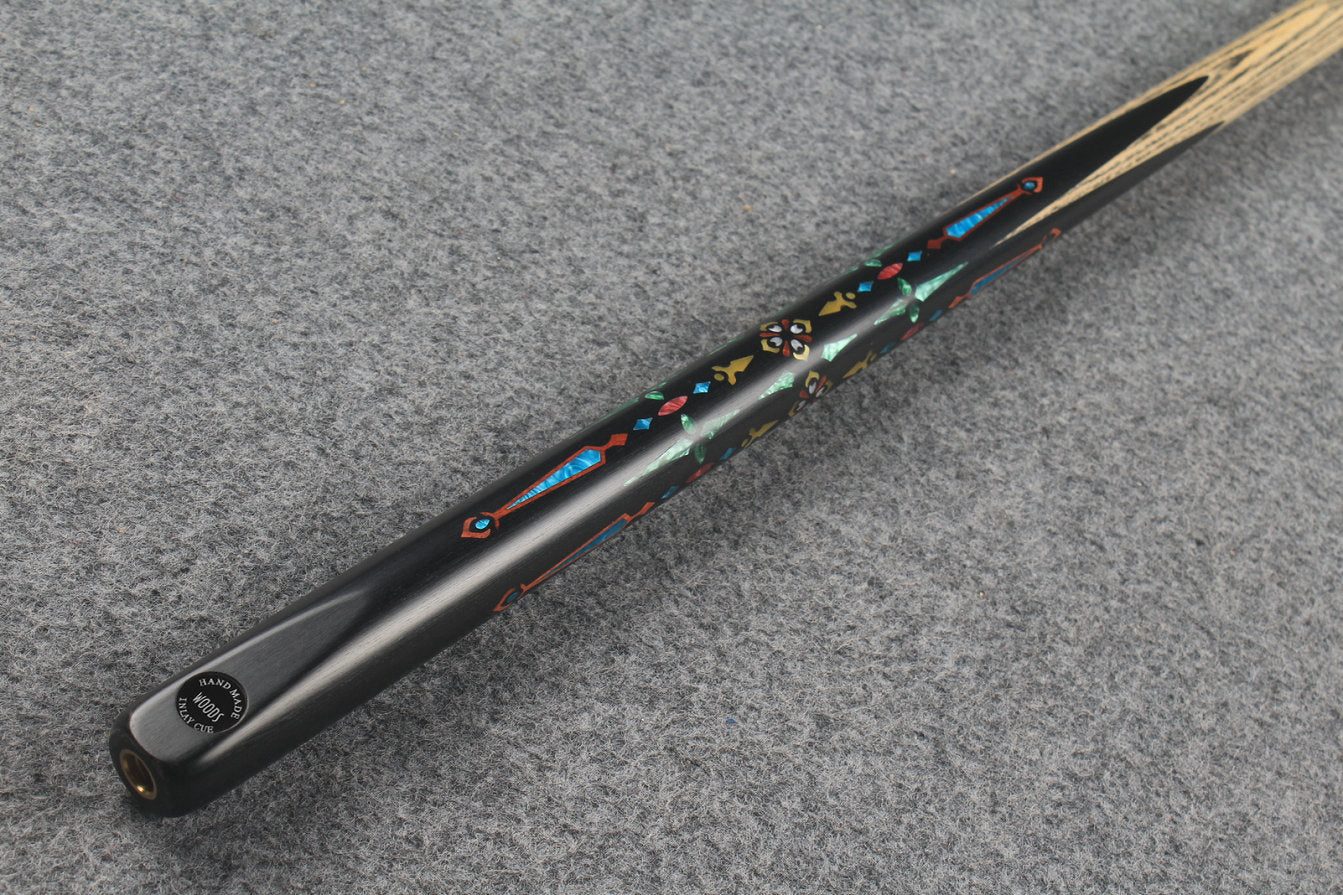 1 piece ash inlay english pool cue #7838 WOODS CUES