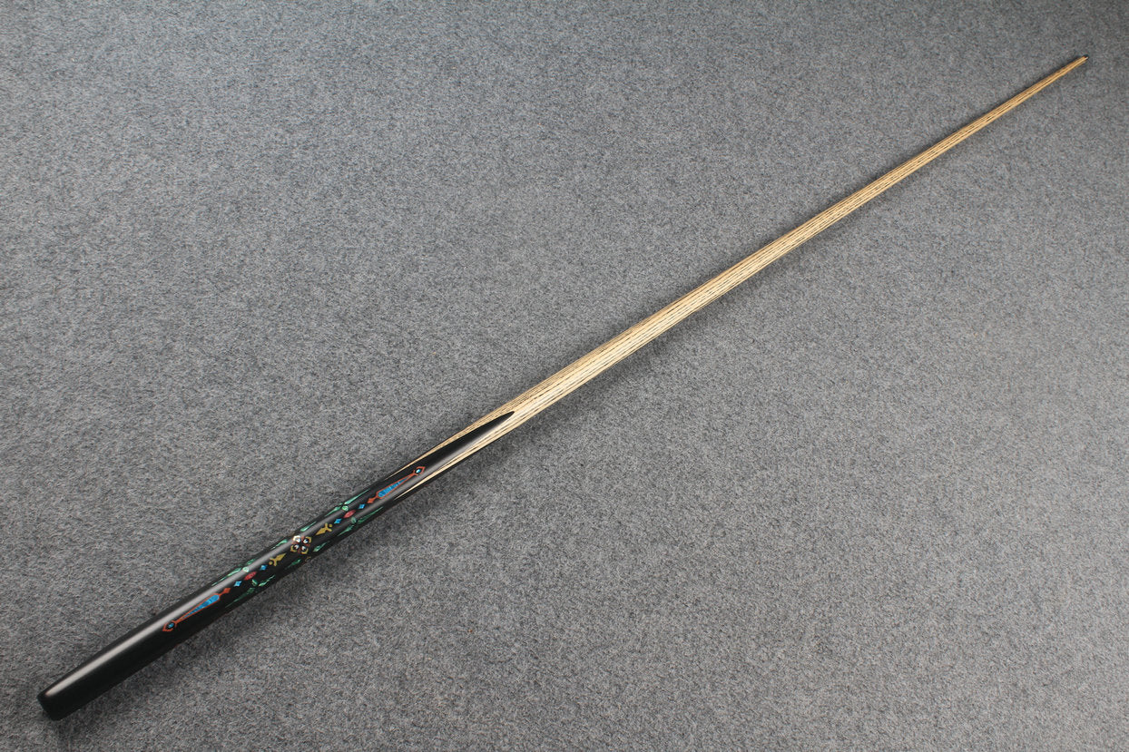 1 piece ash inlay english pool cue #7838