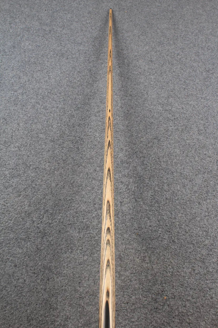 1 piece ash inlay english pool cue #7839 WOODS CUES