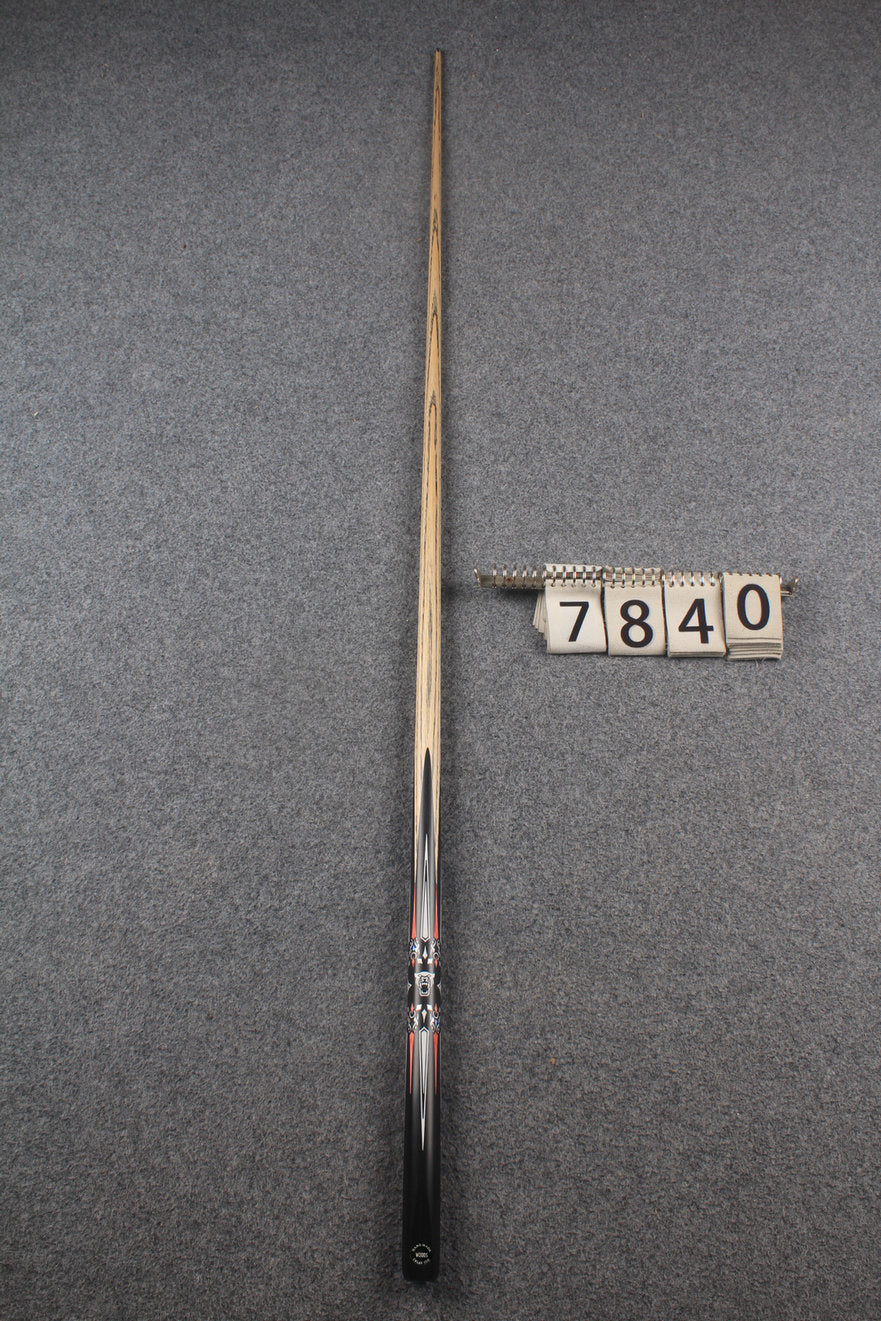 1 piece ash inlay english pool cue #7840