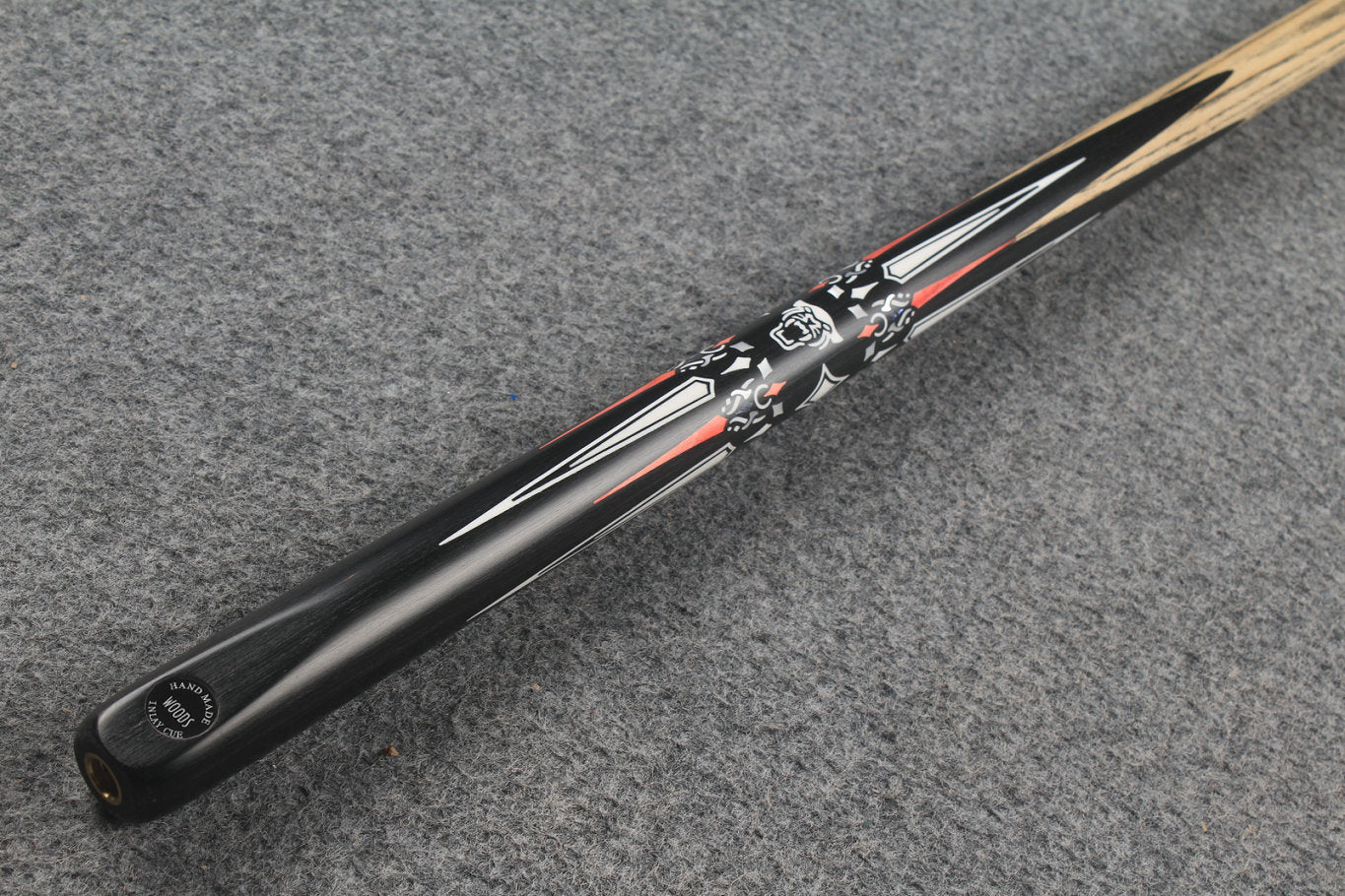 1 piece ash inlay english pool cue #7840 WOODS CUES