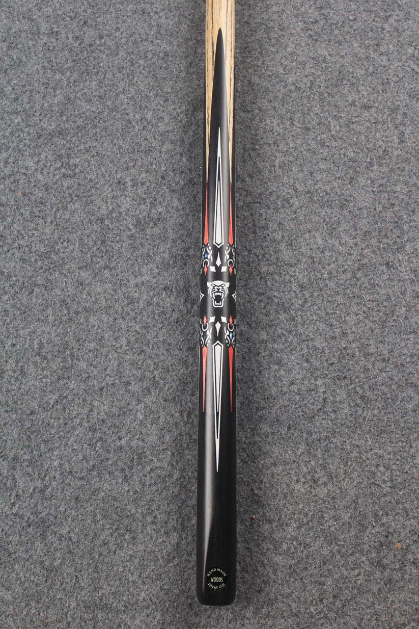 1 piece ash inlay english pool cue #7840 WOODS CUES