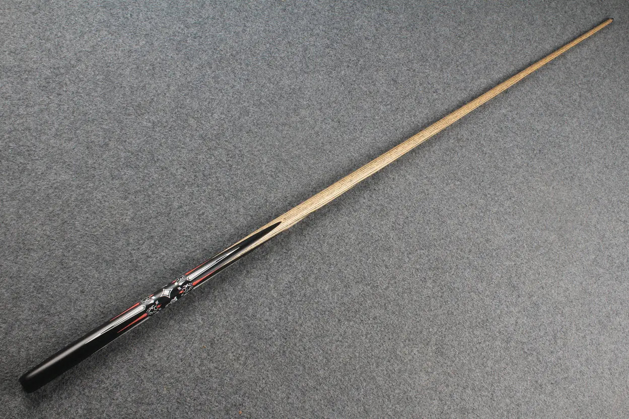 1 piece ash inlay english pool cue #7840 WOODS CUES