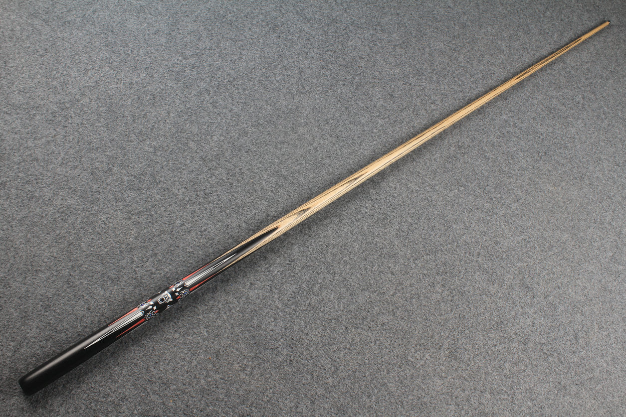 1 piece ash inlay english pool cue #7840 WOODS CUES