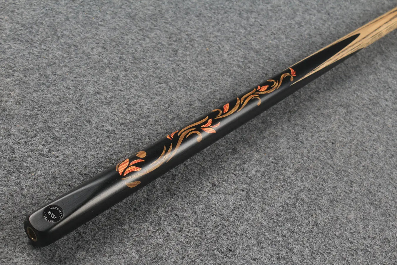 1 piece ash inlay english pool cue #7841 WOODS CUES