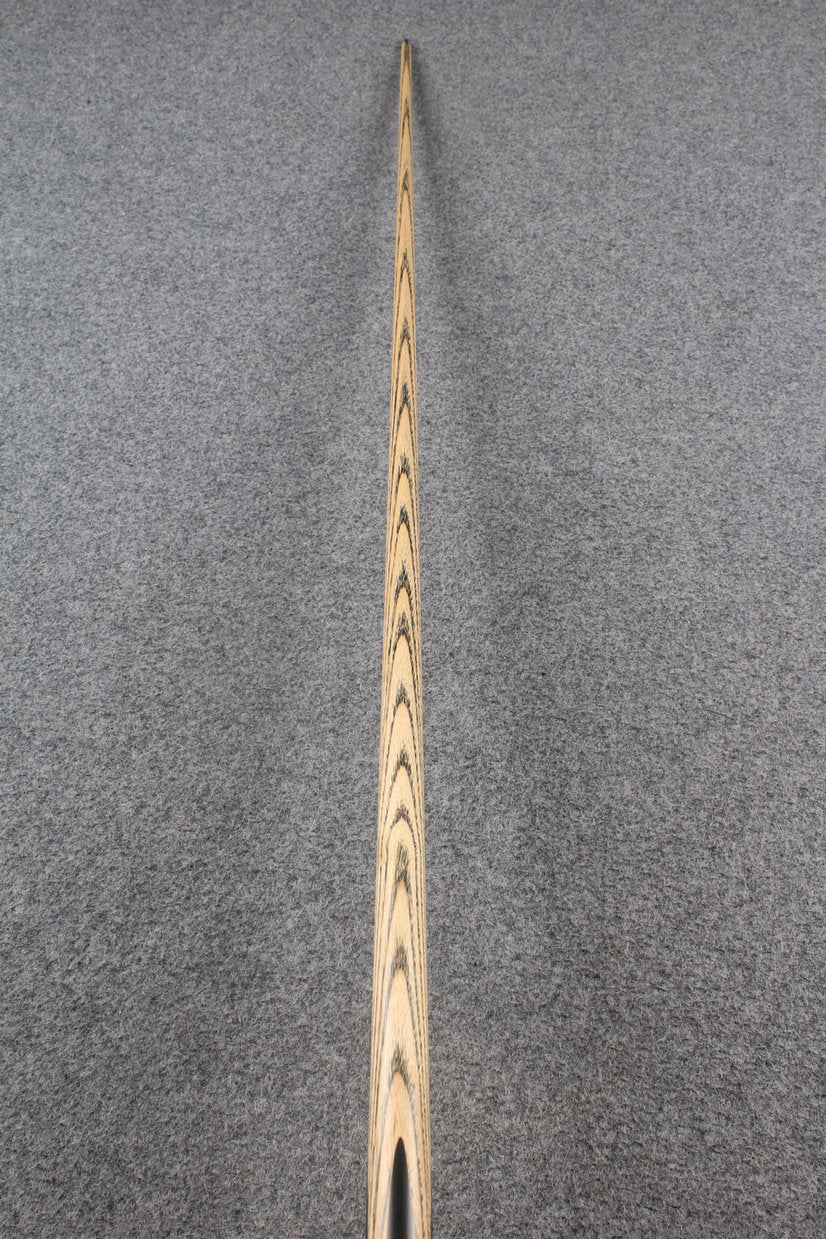 1 piece ash inlay english pool cue #7842 WOODS CUES