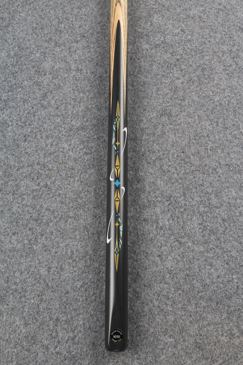 1 piece ash inlay english pool cue #7842 WOODS CUES