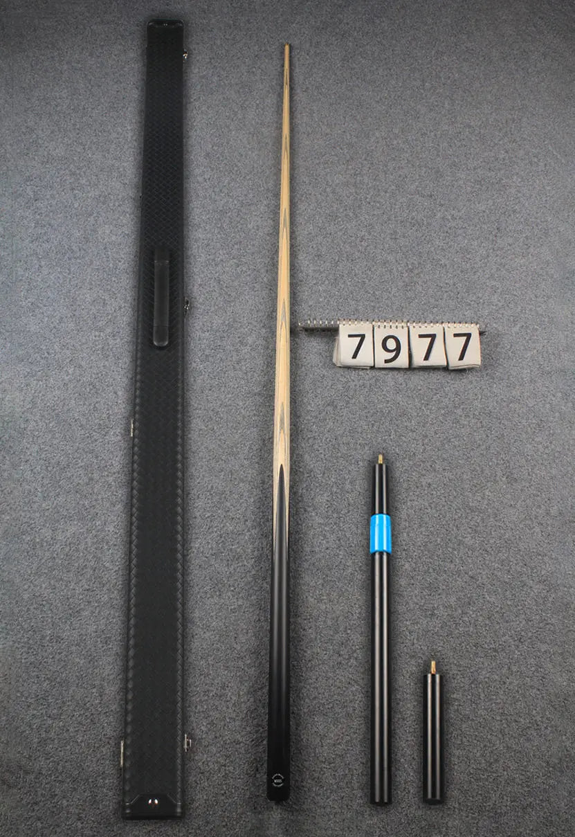 CHEVRONS+ 1 piece ash snooker cue #7977 WOODS CUES
