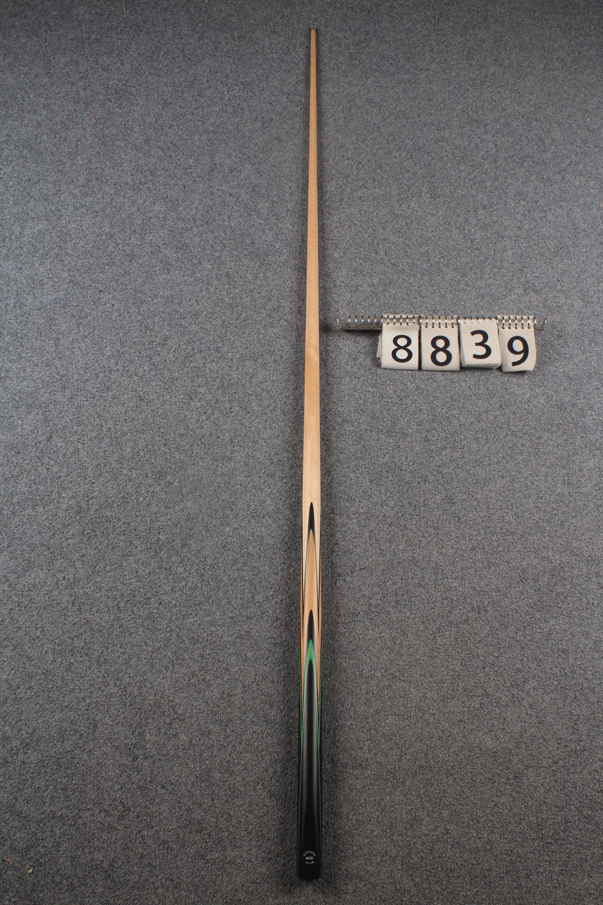 1 piece maple english pool cue # 8839 woods custom cue WOODS CUES