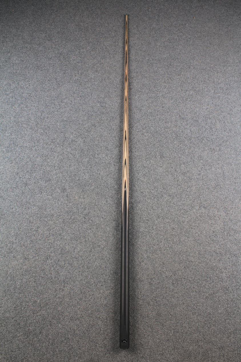 1-Piece black wood butt English Pool cue -8.5mm Tip WOODS CUES