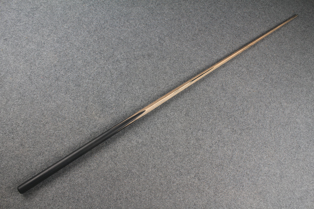1-Piece black wood butt English Pool cue -8.5mm Tip WOODS CUES