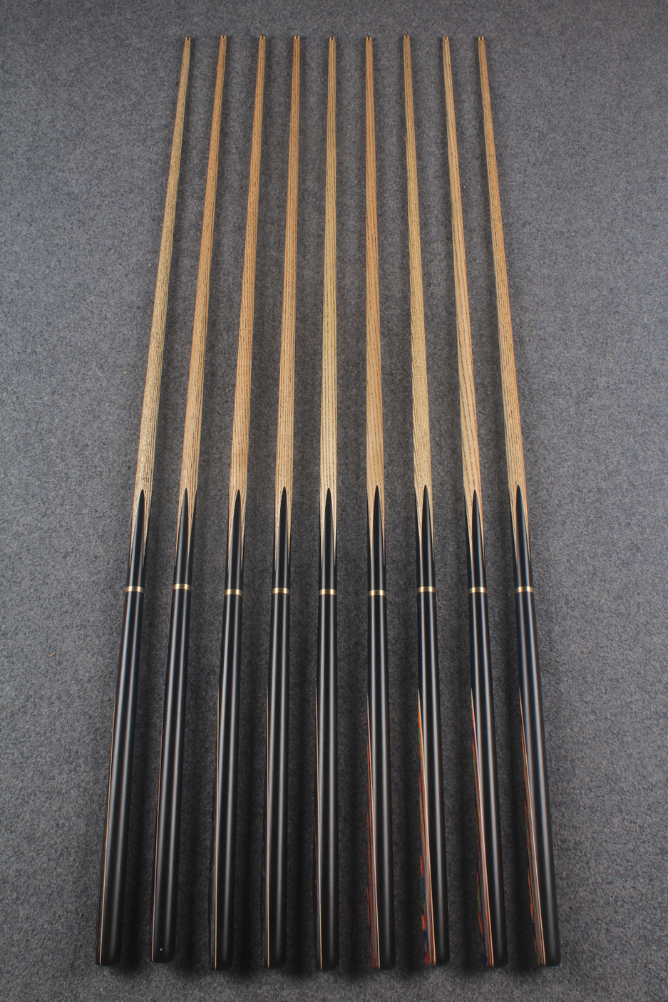 3/4 ash 49.5'' junior cue # 283 - # 291 WOODS CUES