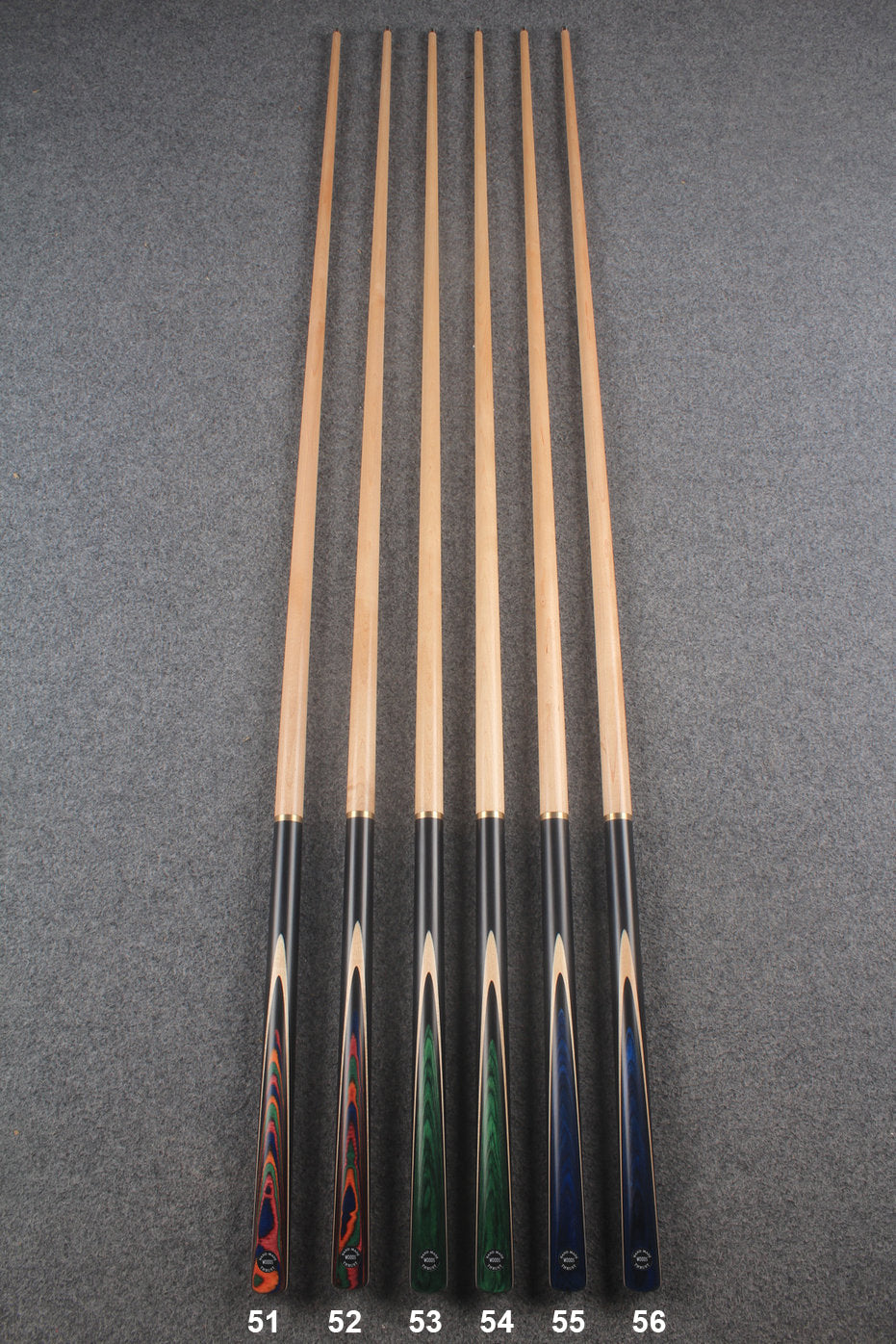 3/4 maple chinese 8 ball pool cue / break cue #51 - #56 WOODS CUES