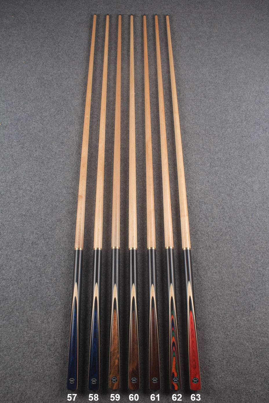 3/4 maple chinese 8 ball pool cue / break cue #57 - #63 WOODS CUES