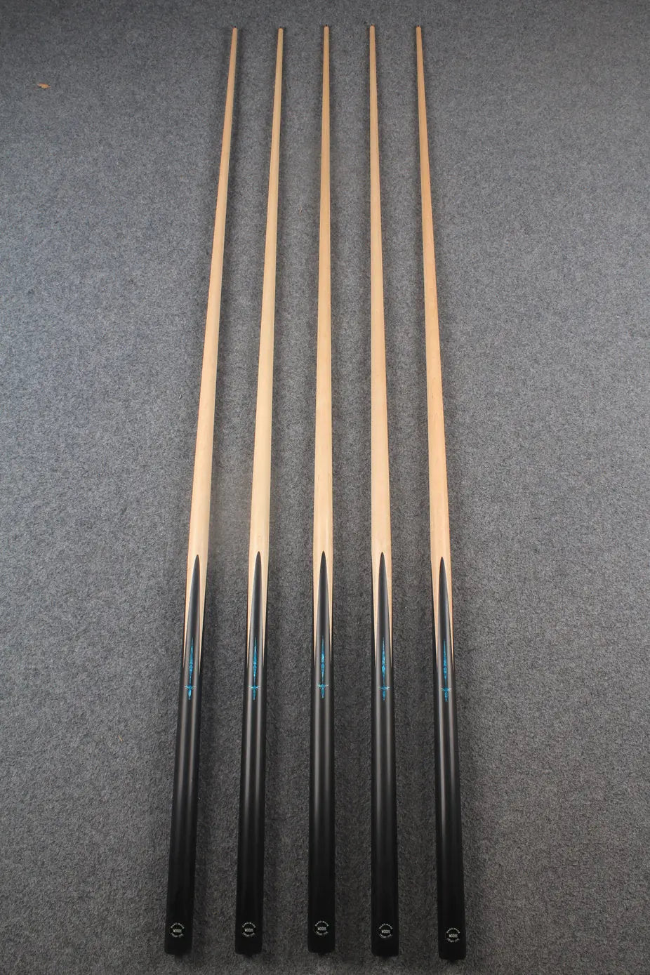 1 piece maple inlay english pool cue #7179 - #7183 WOODS CUES