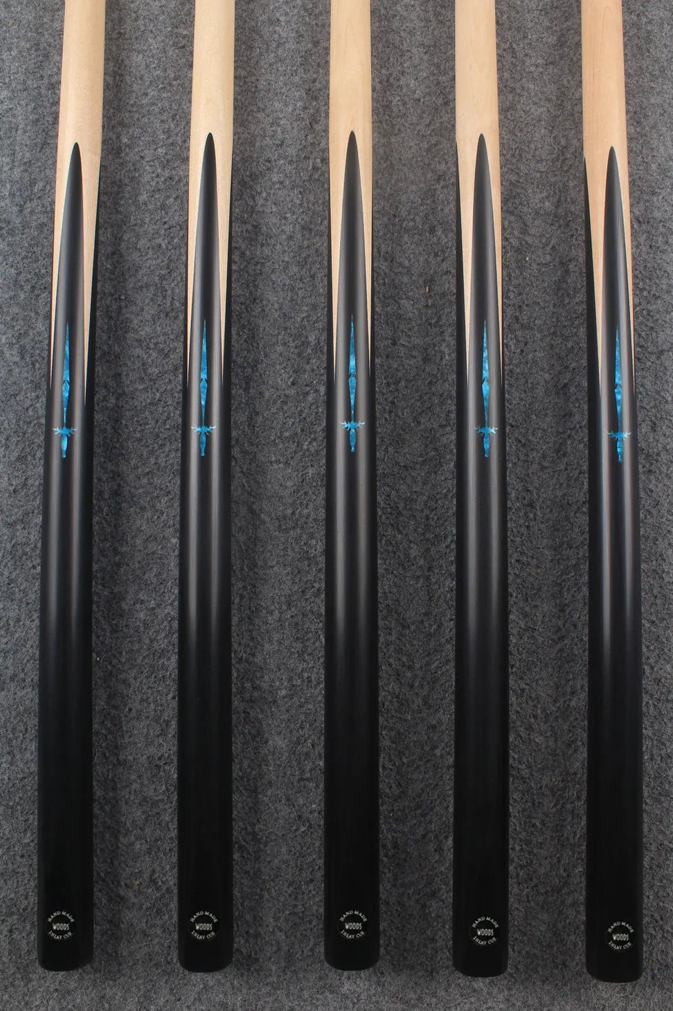 1 piece maple inlay english pool cue #7179 - #7183 WOODS CUES