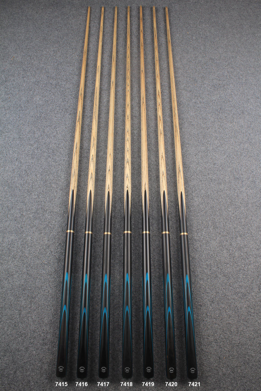 3/4 ash 60'' snooker cue #7415 - #7421 WOODS CUES
