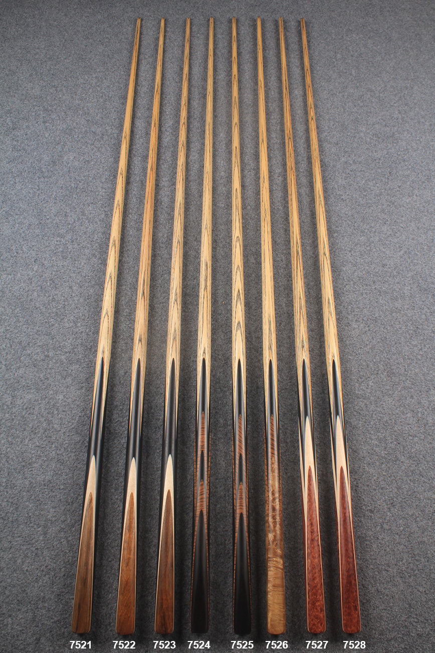 1 piece ash snooker cue # 7521- # 7528 WOODS CUES