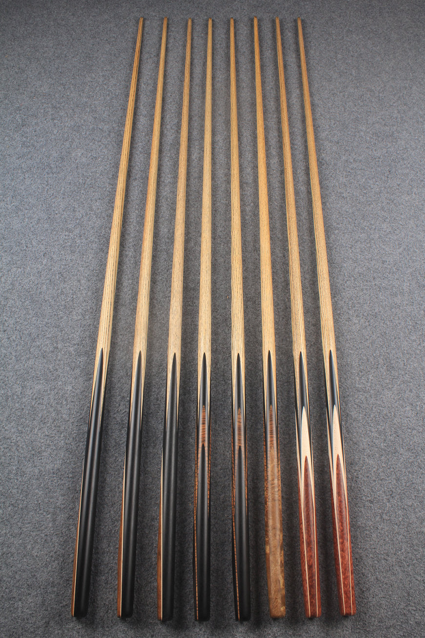 1 piece ash snooker cue # 7521- # 7528 WOODS CUES