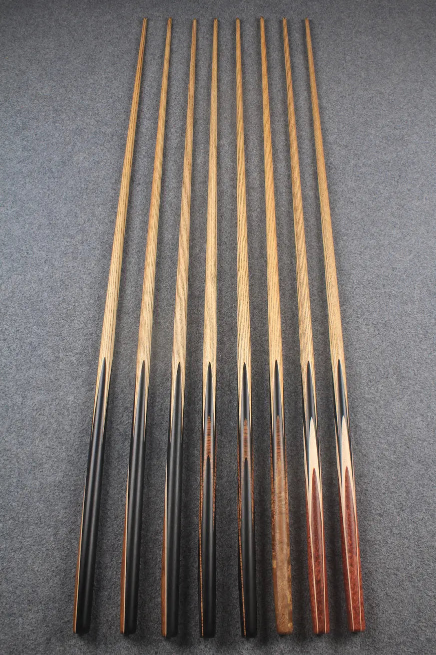 1 piece ash snooker cue # 7521- # 7528 WOODS CUES