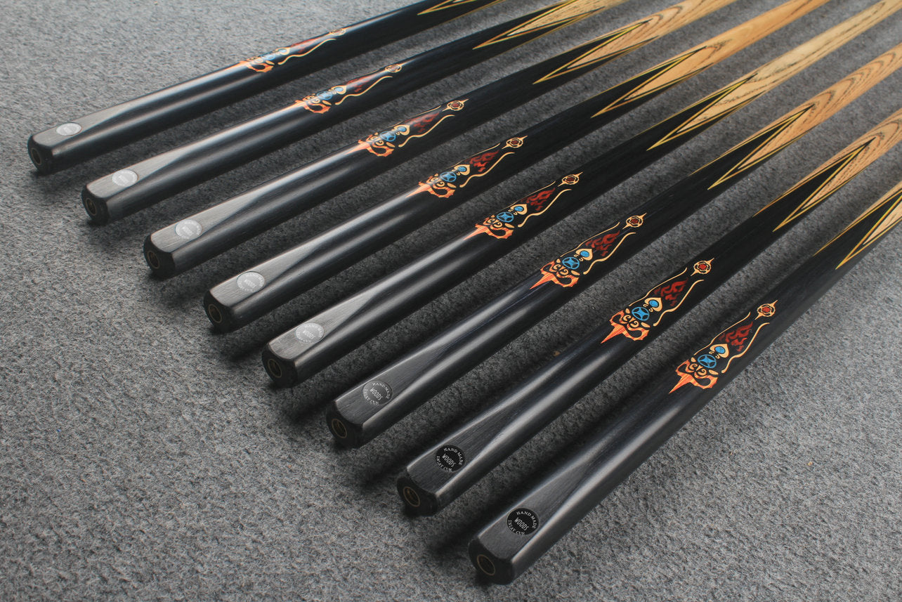 1 piece ash inlay snooker cue #7844-#7851 WOODS CUES