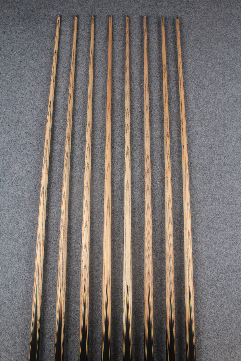 1 piece ash inlay snooker cue #7844-#7851 WOODS CUES