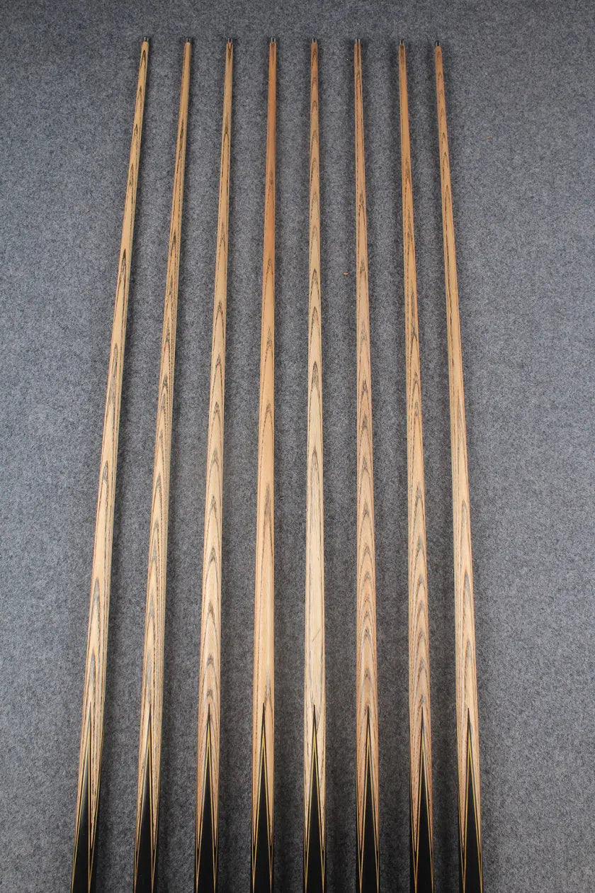 1 piece ash inlay snooker cue #7844-#7851 WOODS CUES