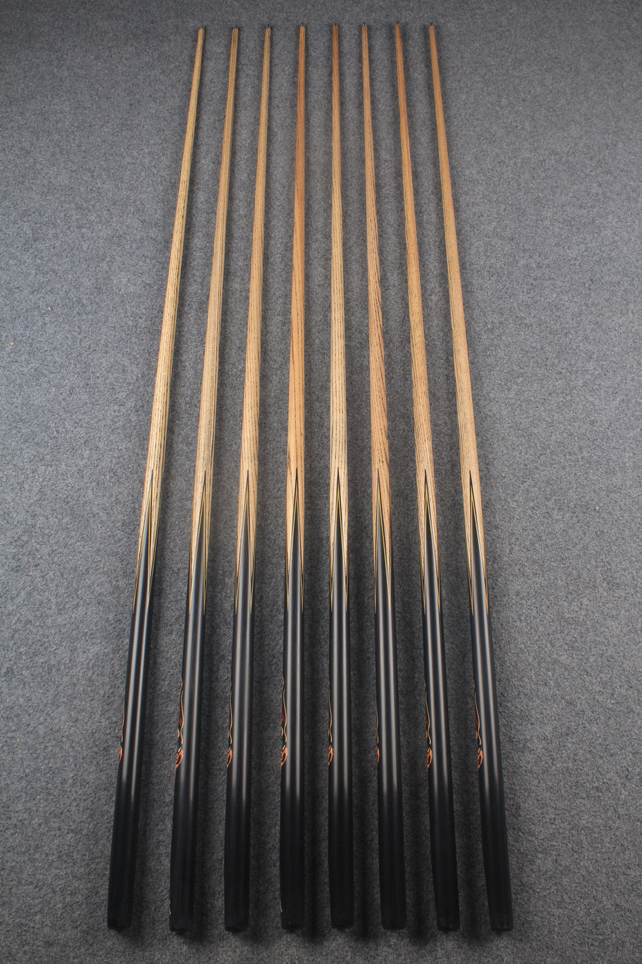 1 piece ash inlay snooker cue #7844-#7851