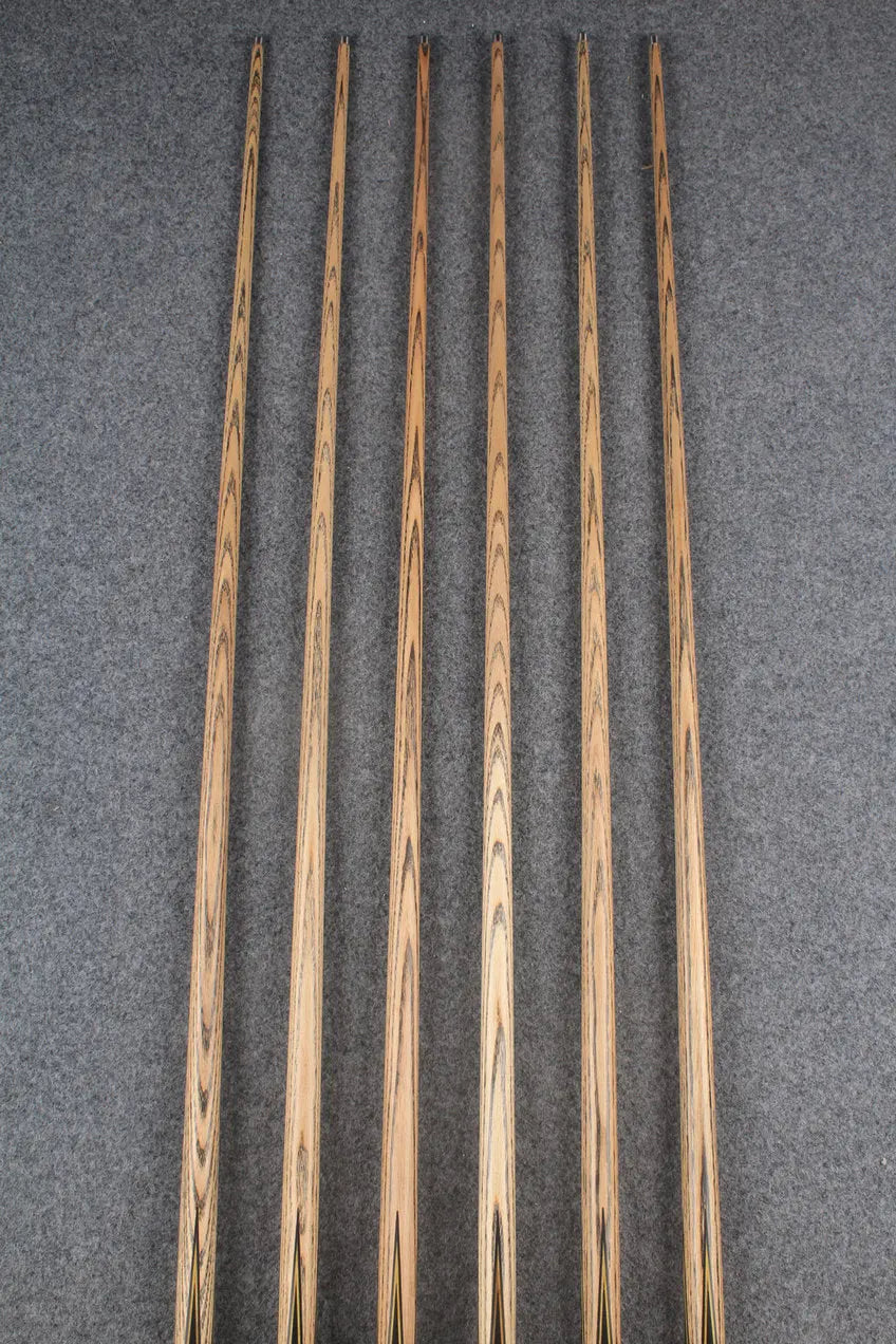 1 piece ash inlay snooker cue #7852-#7857 WOODS CUES