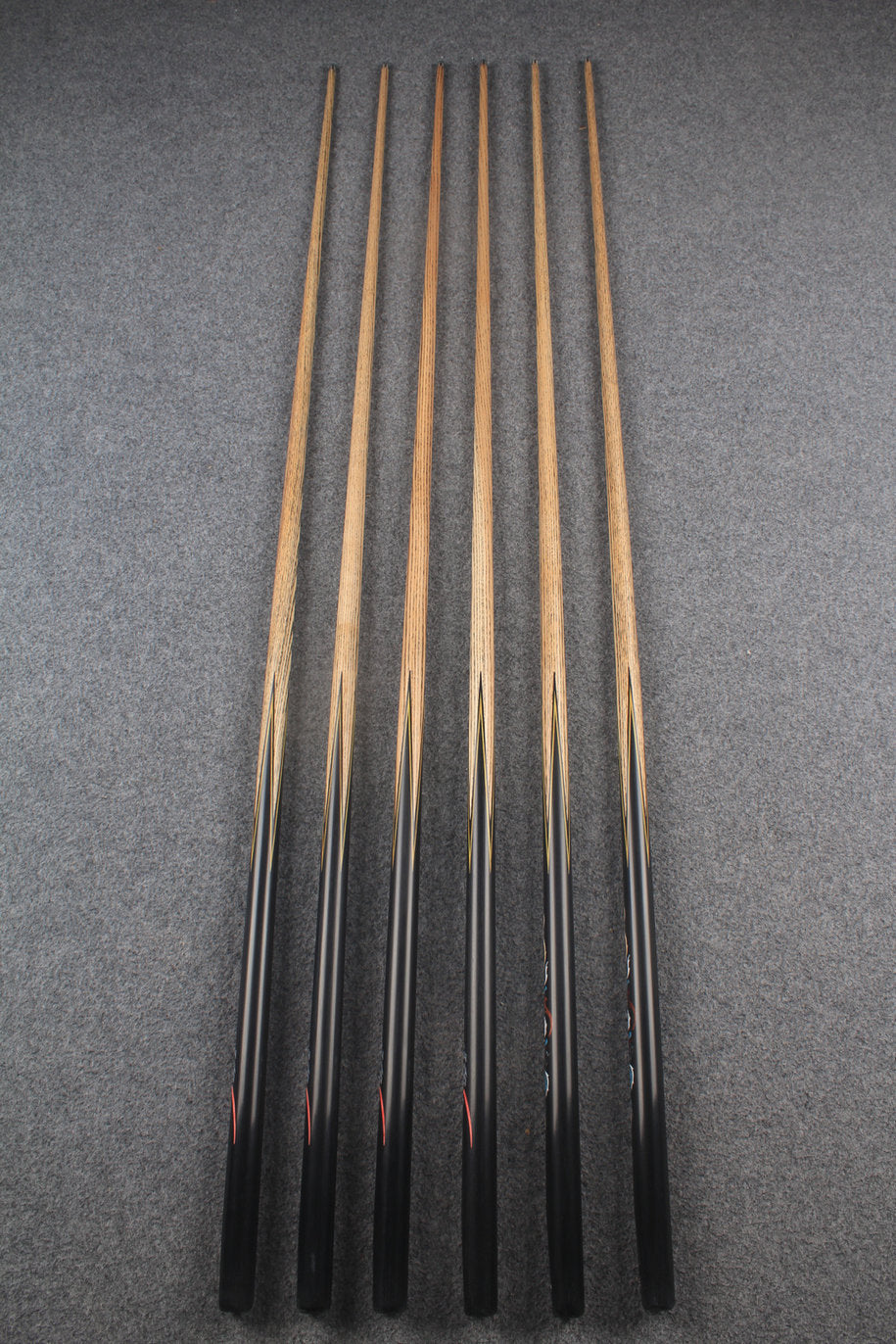1 piece ash inlay snooker cue #7852-#7857