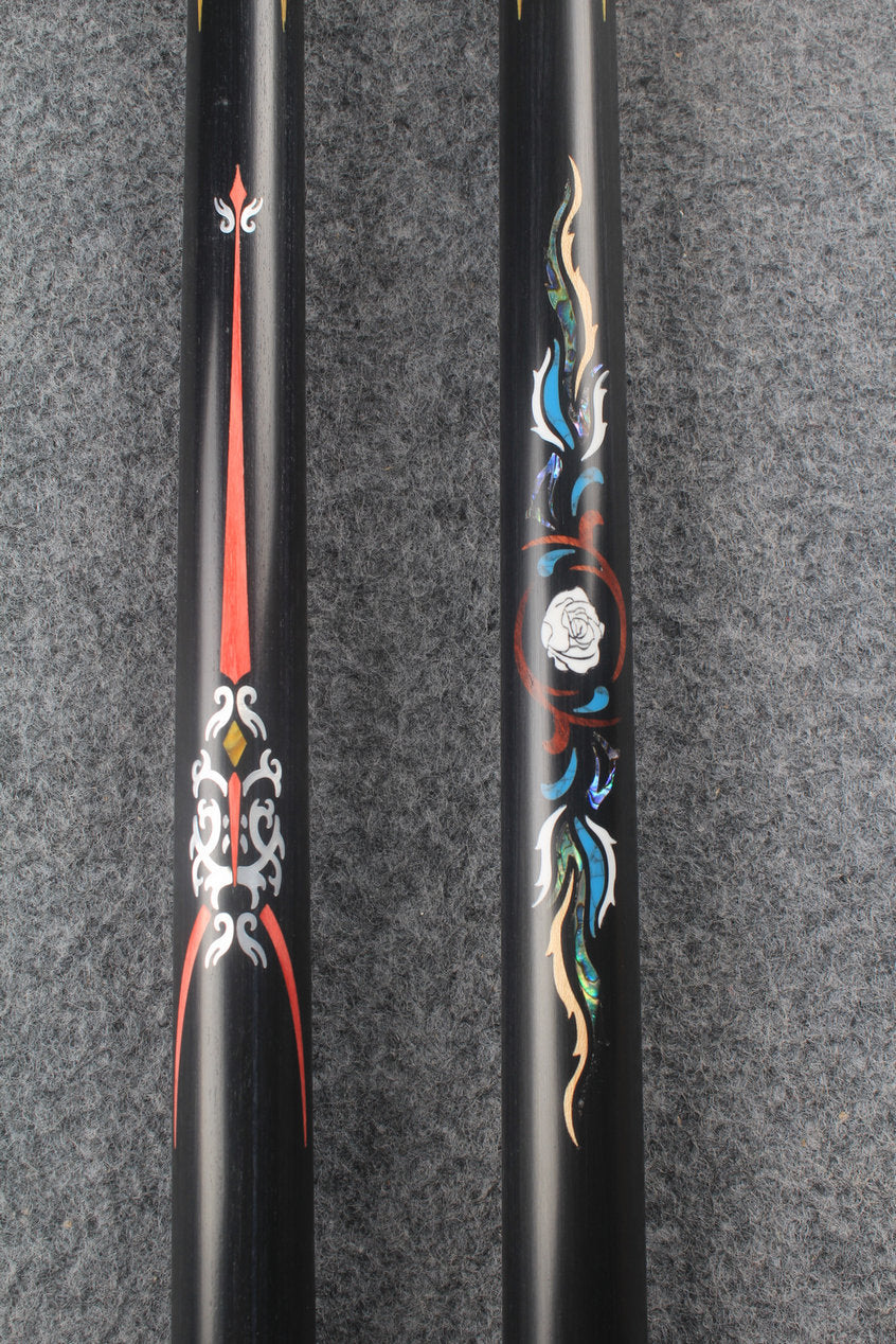 1 piece ash inlay snooker cue #7852-#7857