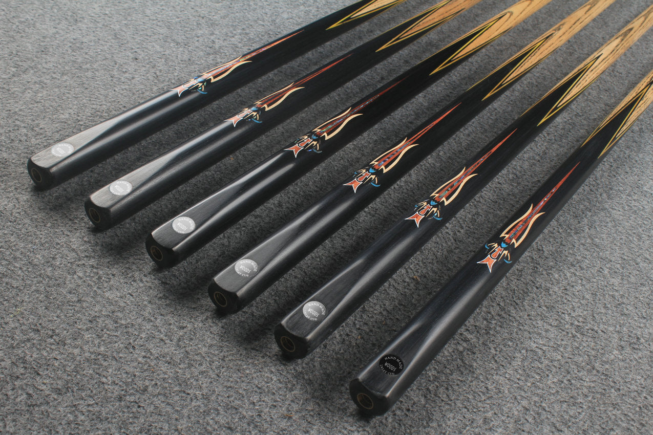 1 piece ash inlay snooker cue #7858-#7863 WOODS CUES