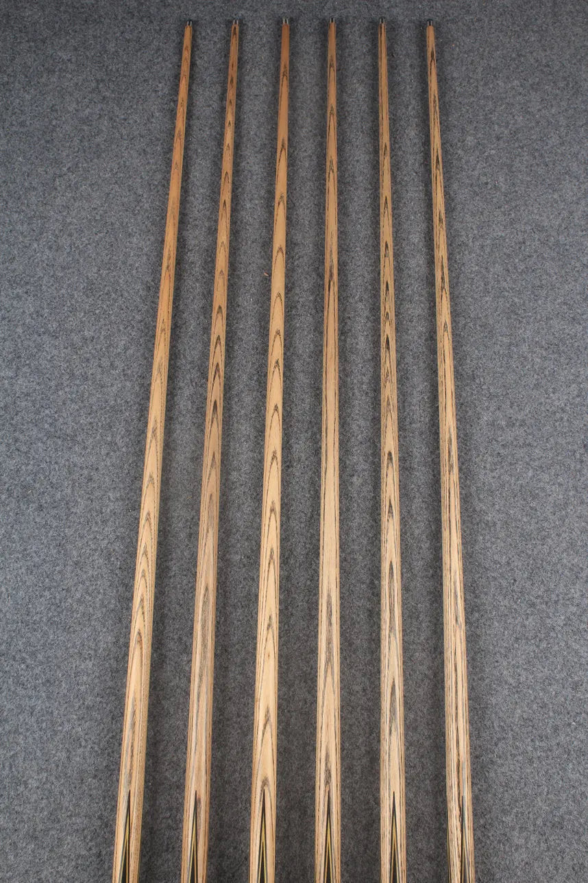 1 piece ash inlay snooker cue #7858-#7863 WOODS CUES