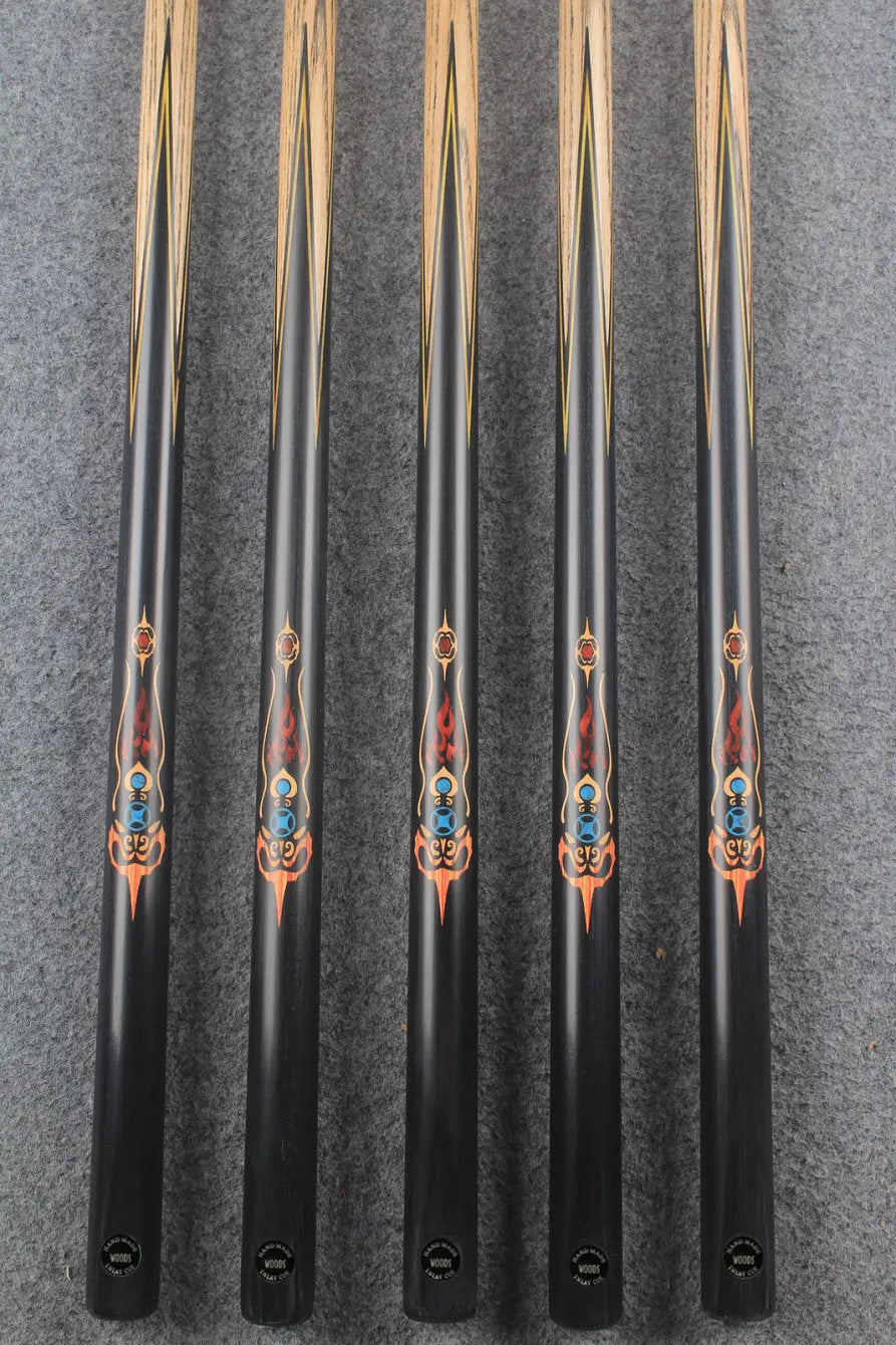 1 piece ash inlay snooker cue #7864-#7868 WOODS CUES