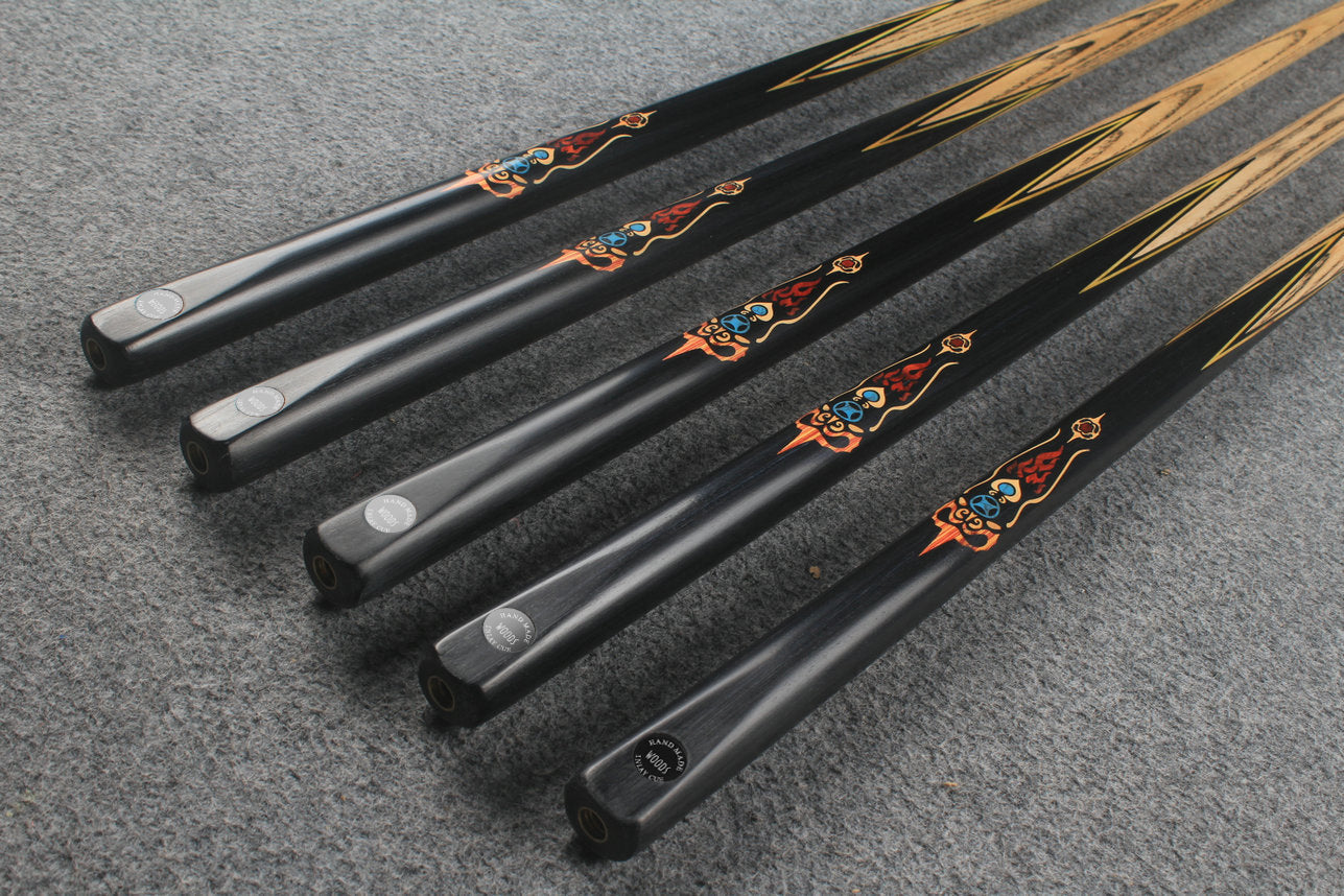 1 piece ash inlay snooker cue #7864-#7868 WOODS CUES