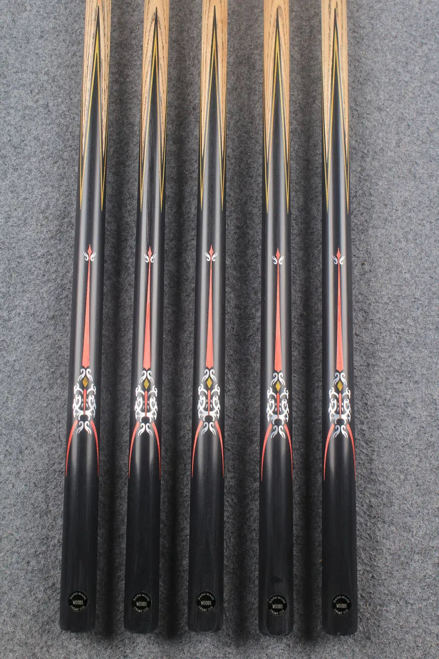 1 piece ash inlay snooker cue #7869-#7873 WOODS CUES