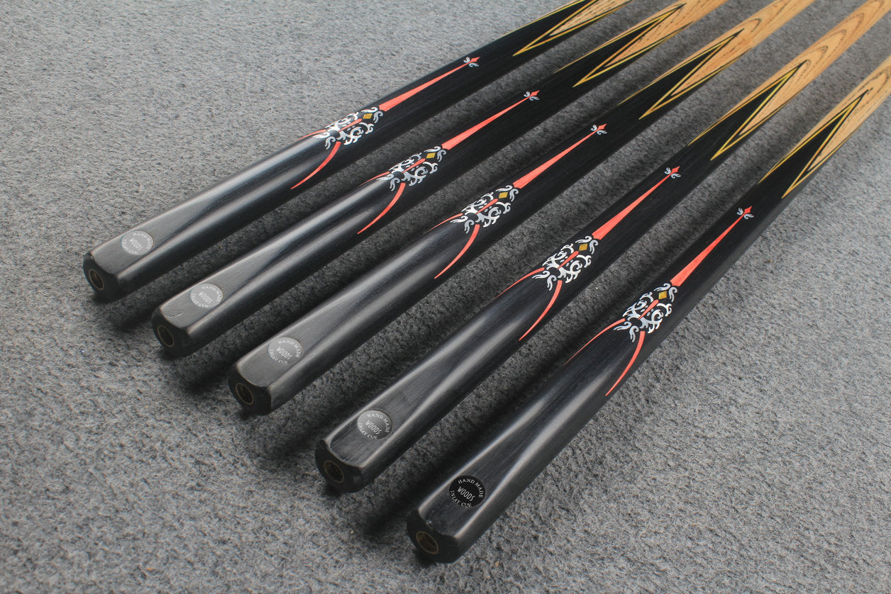 1 piece ash inlay snooker cue #7869-#7873 WOODS CUES