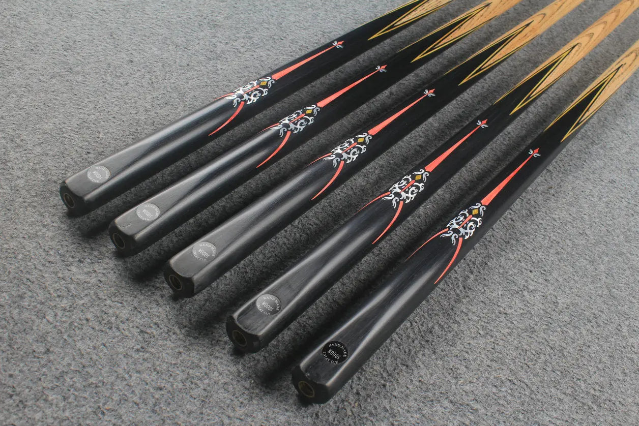 1 piece ash inlay snooker cue #7869-#7873 WOODS CUES