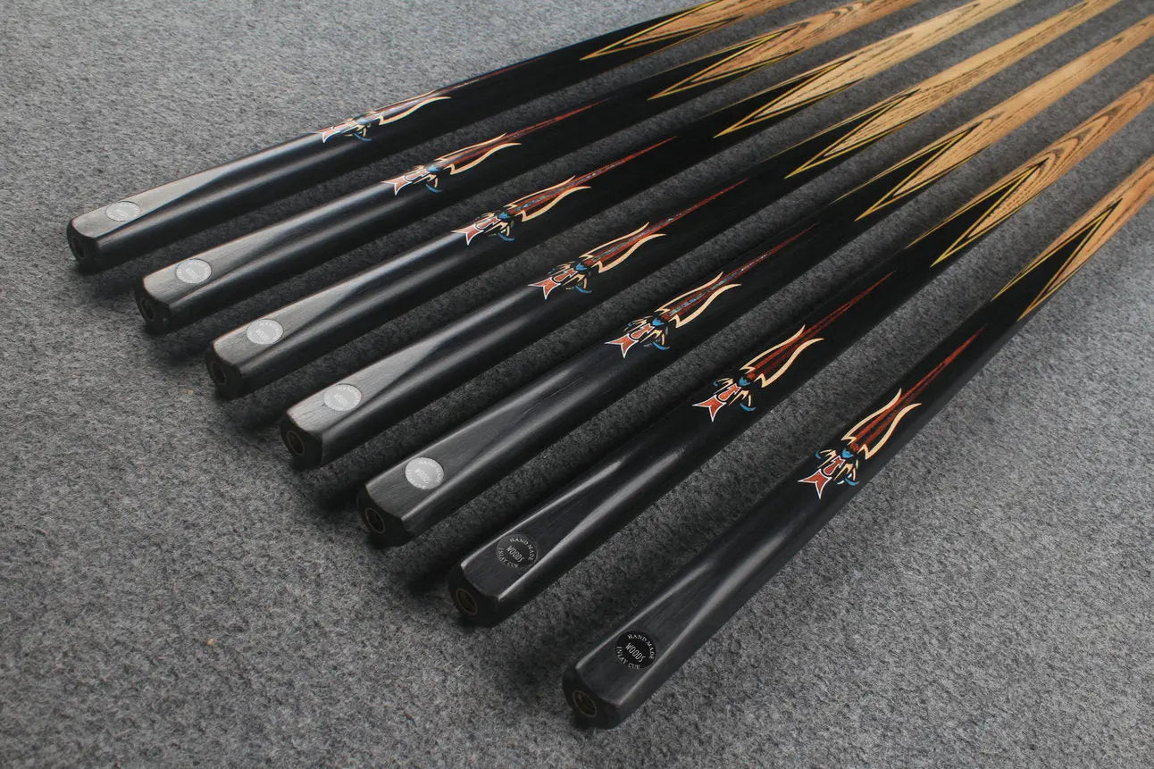1 piece ash inlay snooker cue #7874-#7880 WOODS CUES