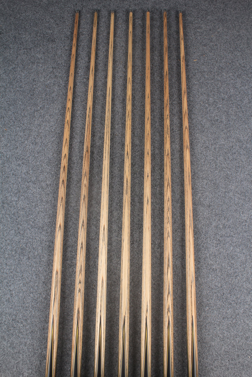 1 piece ash inlay snooker cue #7874-#7880 WOODS CUES