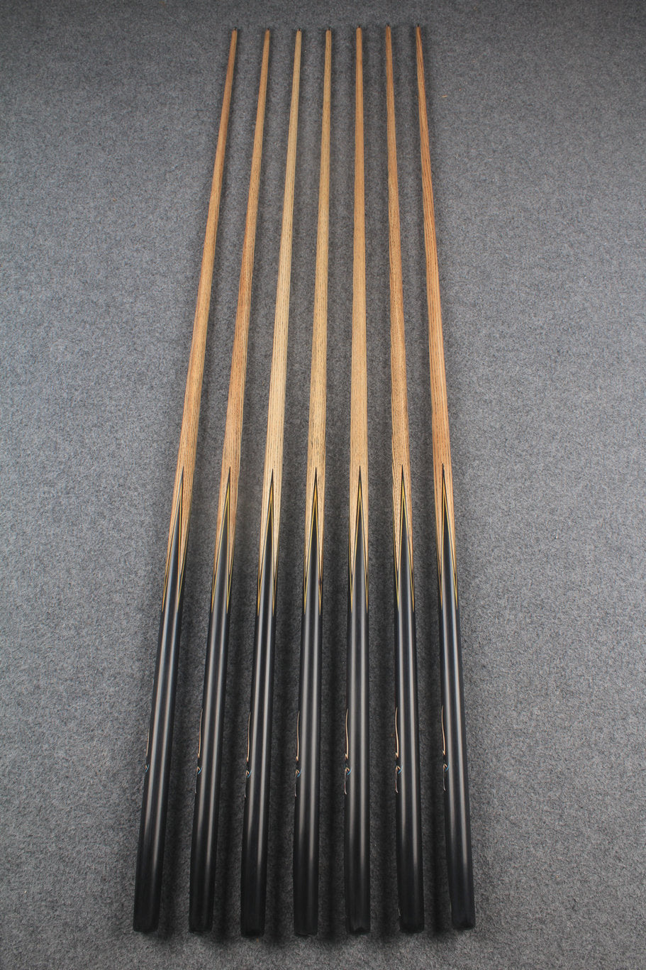 1 piece ash inlay snooker cue #7874-#7880 WOODS CUES