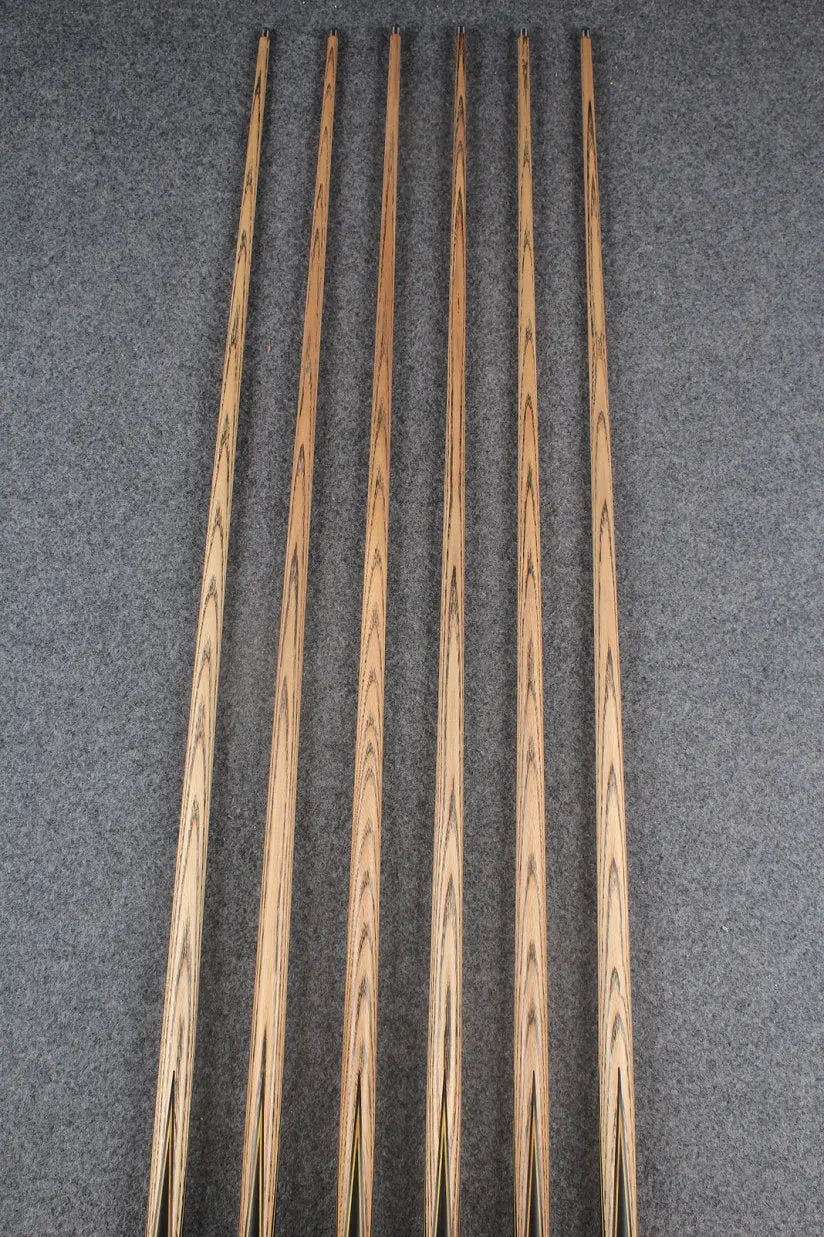 1 piece ash inlay snooker cue #7881-#7886 WOODS CUES