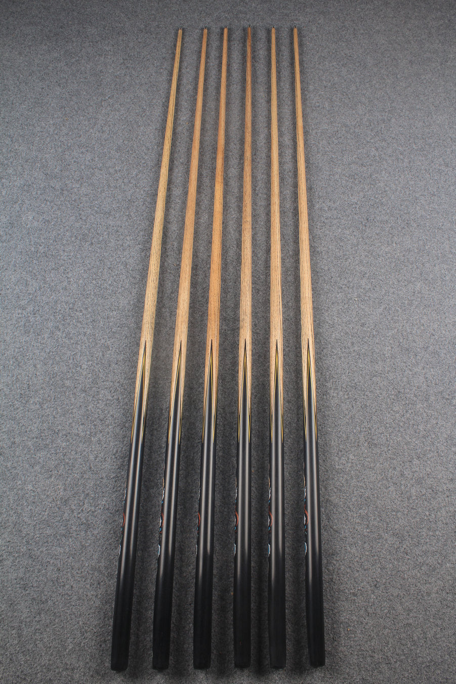 1 piece ash inlay snooker cue #7881-#7886 WOODS CUES