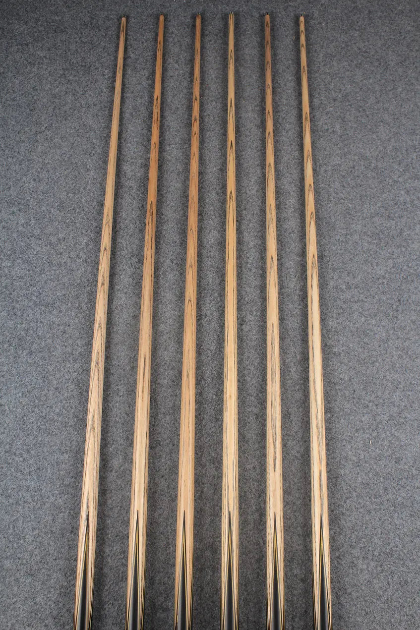 1 piece ash inlay english pool cue #7887-#7892 WOODS CUES