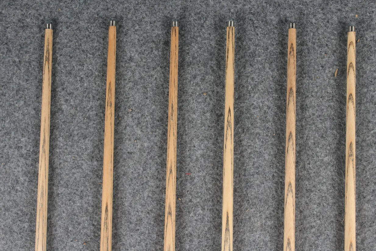 1 piece ash inlay english pool cue #7887-#7892 WOODS CUES