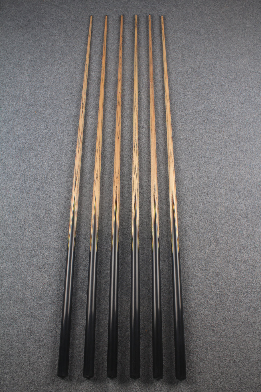 1 piece ash inlay english pool cue #7887-#7892 WOODS CUES