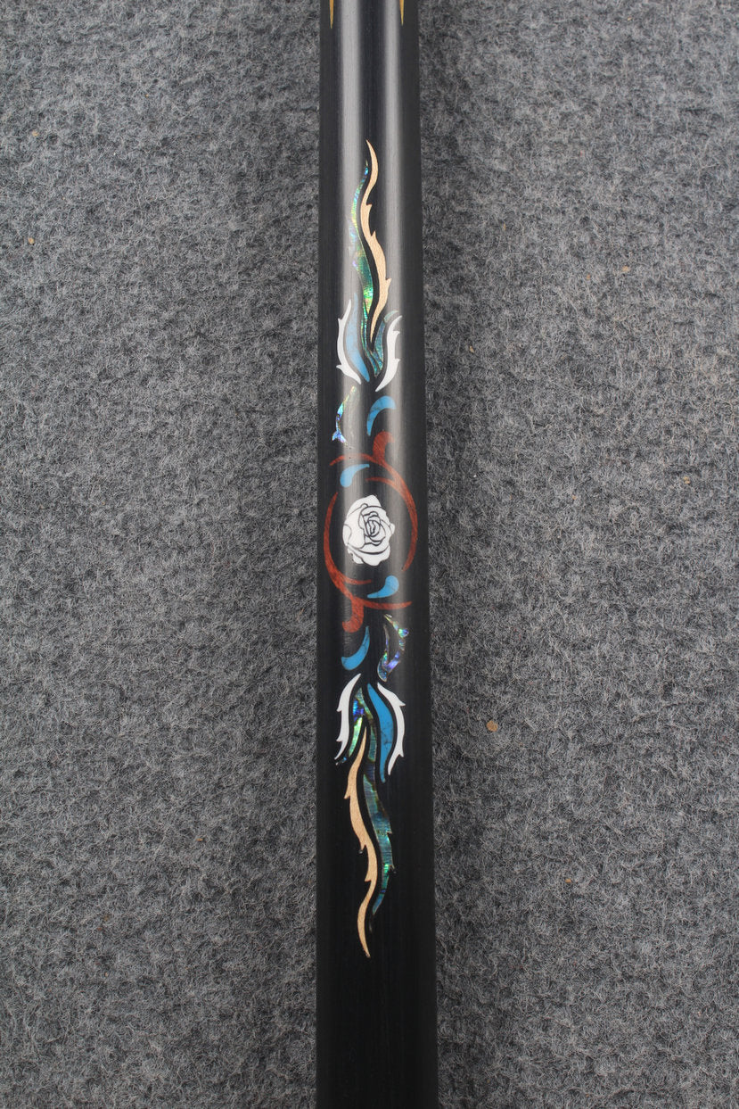 1 piece ash inlay english pool cue #7887-#7892 WOODS CUES