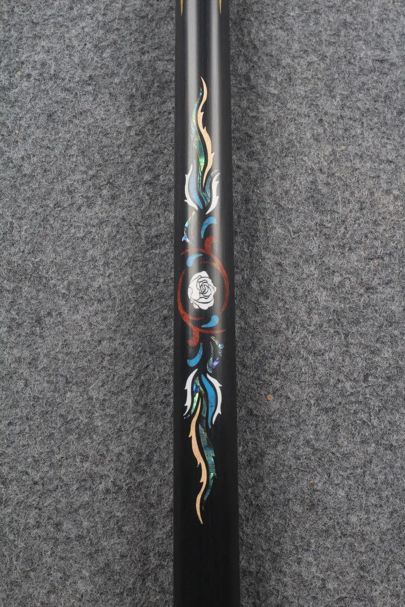 1 piece ash inlay english pool cue #7887-#7892 WOODS CUES