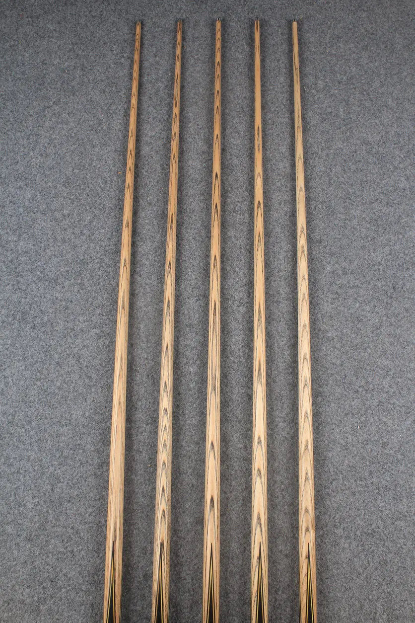 1 piece ash inlay english pool cue #7893-#7897 WOODS CUES
